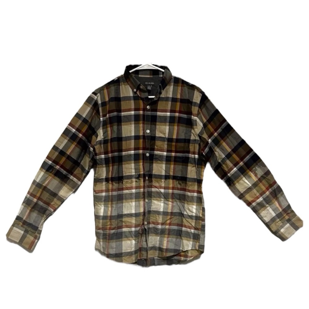 Van Heusen Bleached Men’s Flannel Size S/P New